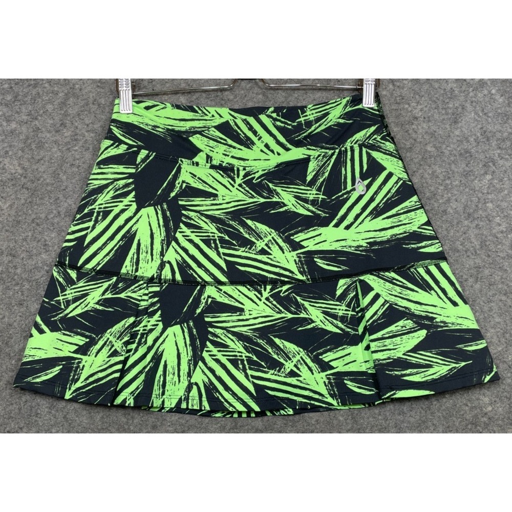 Dona Jo Skort Skirt Green Black 2 Large Athletic Tennis Golf Pickleball JoJo